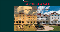 Desktop Screenshot of hauntedcolorado.net